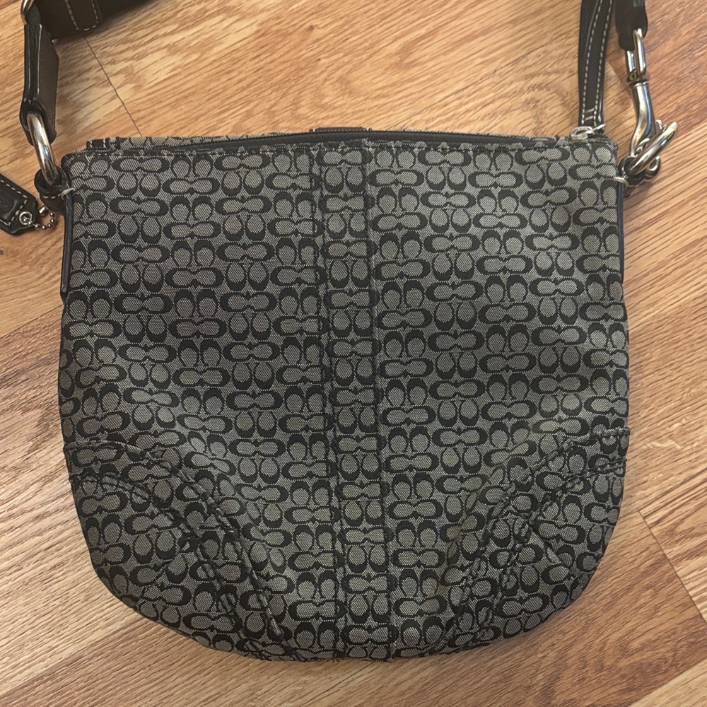 Coach Black/Grey Mini Soho Crossbody Bag - Picture 2 of 11